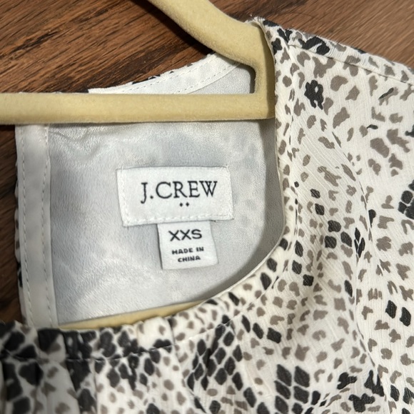 White and gray J.Crew Dress Size XXS - Picture 3 of 7